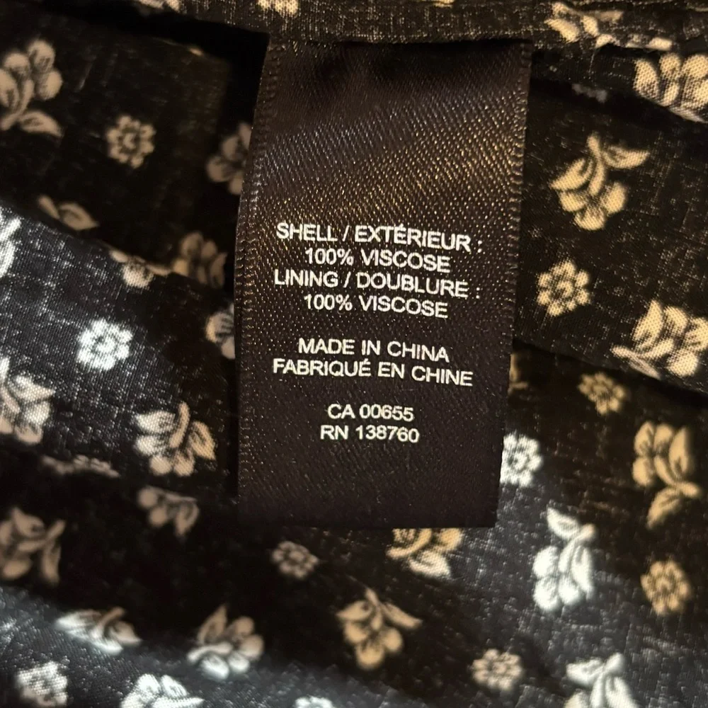 Floral Black Dress - Picture 4 of 4